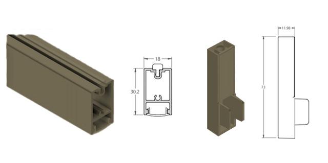 DLE20BR - Tuboled QUADRO BRONZO