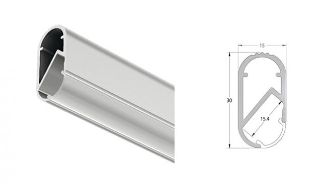 DLE10 - Tuboled OVAL Argento