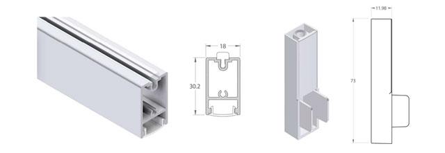 DLE20 - Tuboled QUADRO Argento